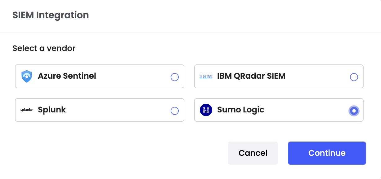 Sumo Logic and Continue